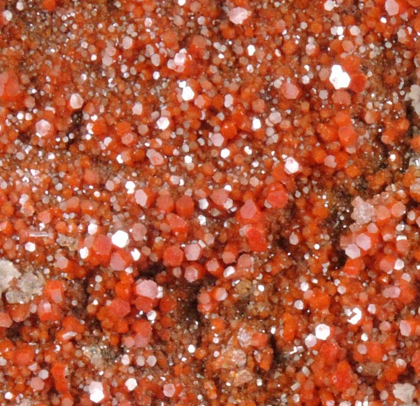 Vanadinite with Calcite from North Geronimo Mine, La Paz County, Arizona