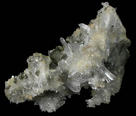 Quartz with Pyrite from Silver King Mine, Park City District, Summit County, Utah