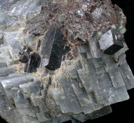 Andradite Garnet in Calcite from Franklin, Sussex County, New Jersey