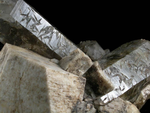 Microcline, Smoky Quartz, Astrophyllite from South Moat Mountain, west of North Conway, Carroll County, New Hampshire