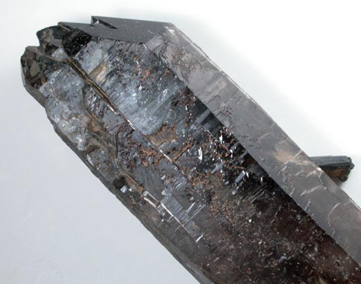 Quartz var. Smoky Quartz with Arfvedsonite from Hurricane Mountain, east of Intervale, Carroll County, New Hampshire