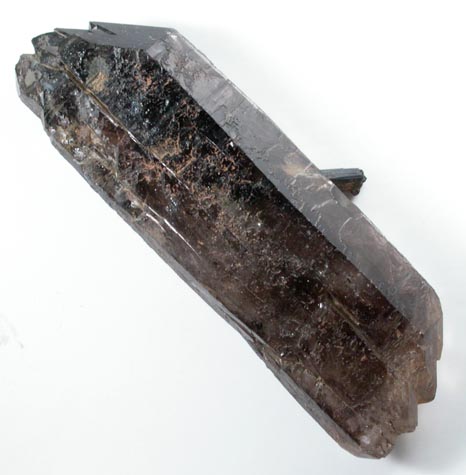 Quartz var. Smoky Quartz with Arfvedsonite from Hurricane Mountain, east of Intervale, Carroll County, New Hampshire