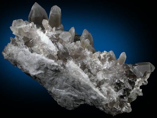 Quartz var. Smoky Quartz from Lord Hill Quarry, Stoneham, Oxford County, Maine