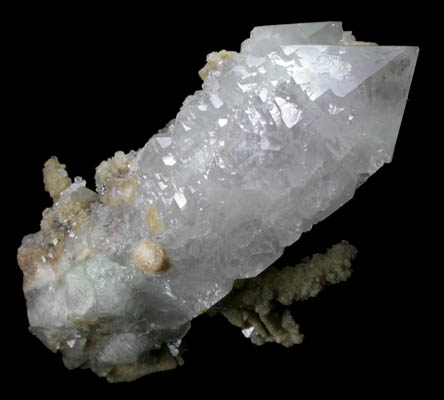 Quartz with Calcite from Santa Eulalia District, Aquiles Serdn, Chihuahua, Mexico