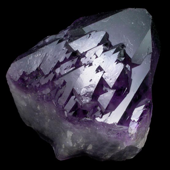 Quartz var. Amethyst Quartz with Hematite inclusions from Thunder Bay District, Ontario, Canada