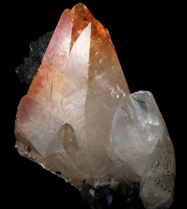 Calcite with Sphalerite and Fluorite from Elmwood Mine, Carthage, Smith County, Tennessee