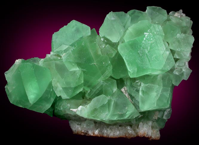 Fluorite on Quartz from William Wise Mine, Westmoreland, Cheshire County, New Hampshire