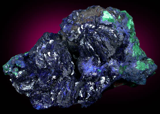 Azurite with Malachite from Bisbee, Warren District, Cochise County, Arizona