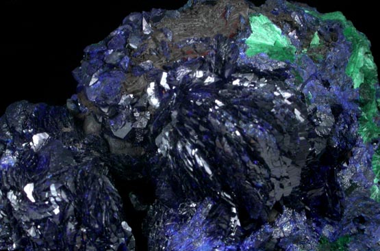 Azurite with Malachite from Bisbee, Warren District, Cochise County, Arizona