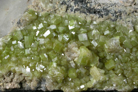 Pyromorphite from Cerro Canaleja, Santa Eufemia, Cordoba, Spain