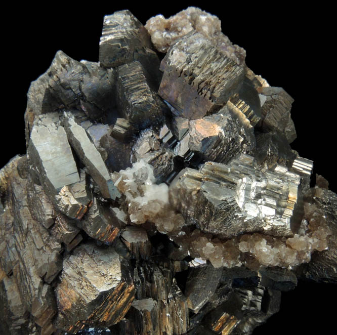 Arsenopyrite with Quartz, Calcite, Muscovite from Yaogangxian Mine, Nanling Mountains, Hunan, China