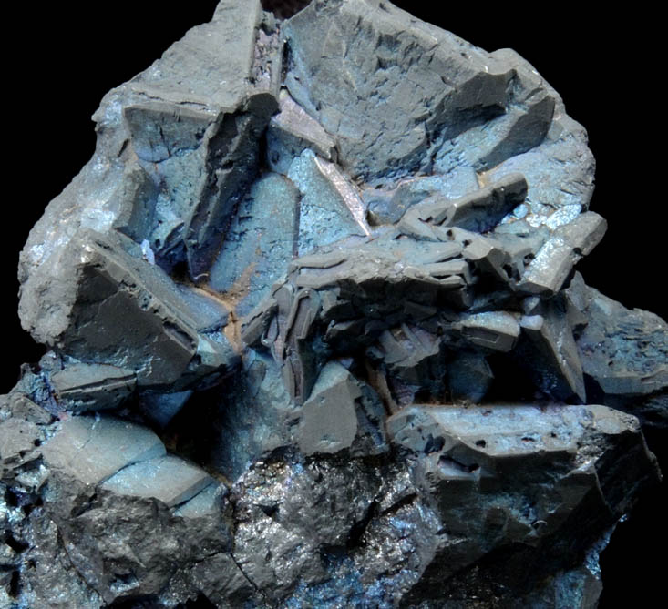 Chalcocite with Chalcopyrite-Bornite coating from Flambeau Mine, Rocket Pocket, 401.3-970 Level, Ladysmith, Rusk County, Wisconsin