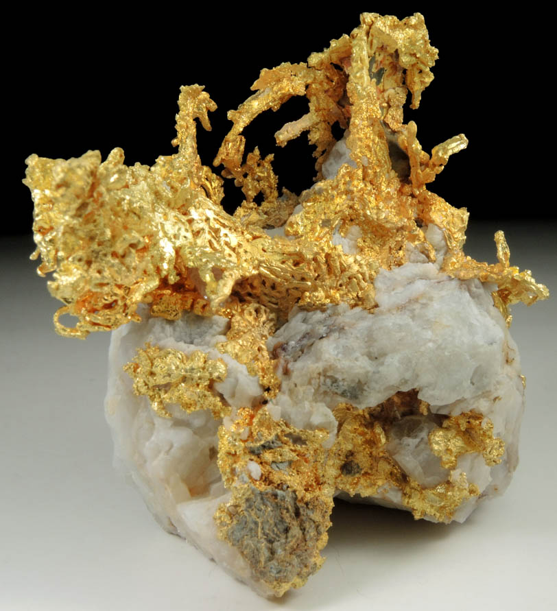 Gold in Quartz from Colorado Quartz Mine, Mariposa County, California