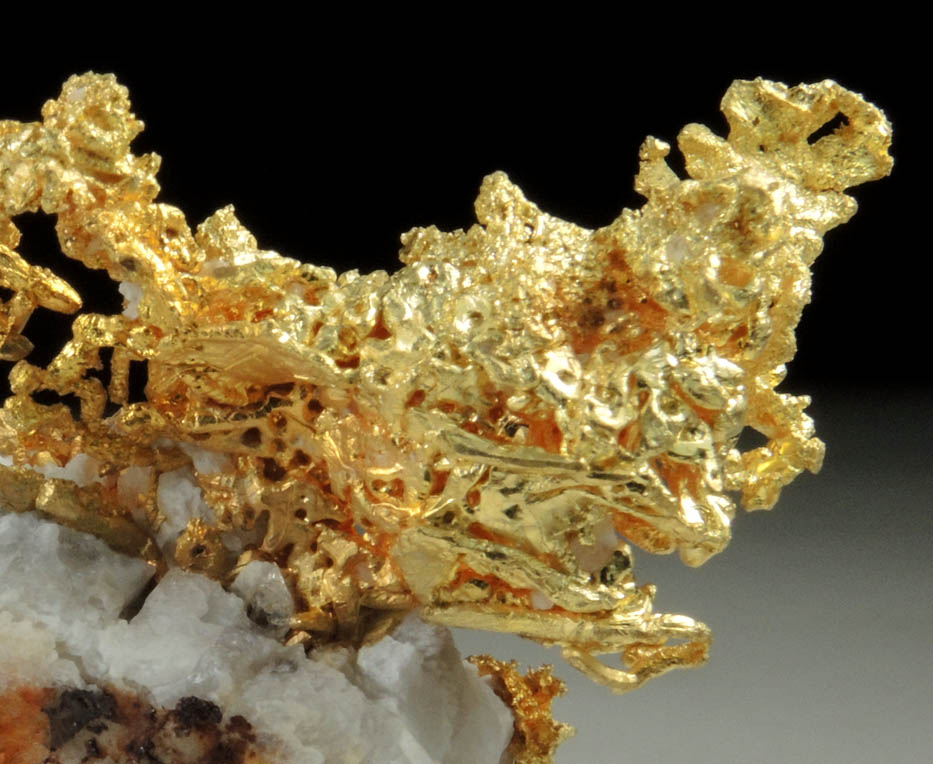 Gold in Quartz from Colorado Quartz Mine, Mariposa County, California