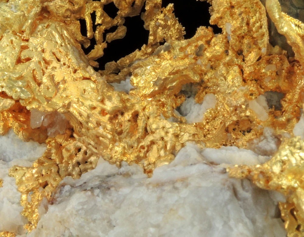 Gold in Quartz from Colorado Quartz Mine, Mariposa County, California