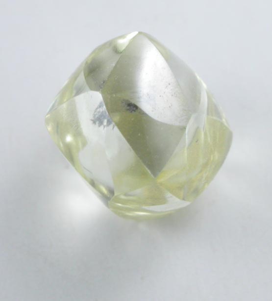 Diamond (1.82 carat fancy-yellow dodecahedral crystal with rutile inclusions) from Venetia Mine, Limpopo Province, South Africa