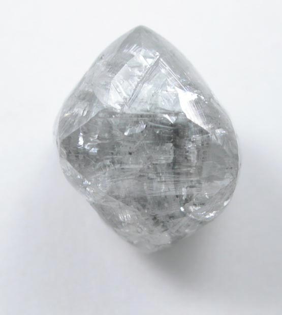 Diamond (1.99 carat gray octahedral crystal) from Northern Cape Province, South Africa