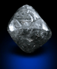 Diamond (2.51 carat dark-gray octahedral crystal) from Northern Cape Province, South Africa