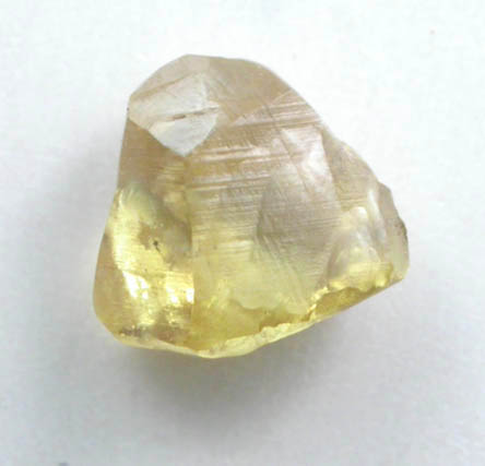 Diamond (0.41 carat fancy-intense yellow asymmetric crystal) from Argyle Mine, Kimberley, Western Australia, Australia