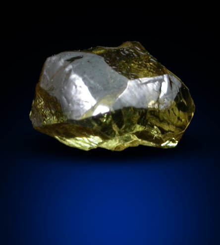 Diamond (0.47 carat fancy-greenish-yellow elongated partial crystal) from Argyle Mine, Kimberley, Western Australia, Australia
