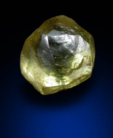 Diamond (0.43 carat fancy-intense yellow complex crystal) from Argyle Mine, Kimberley, Western Australia, Australia