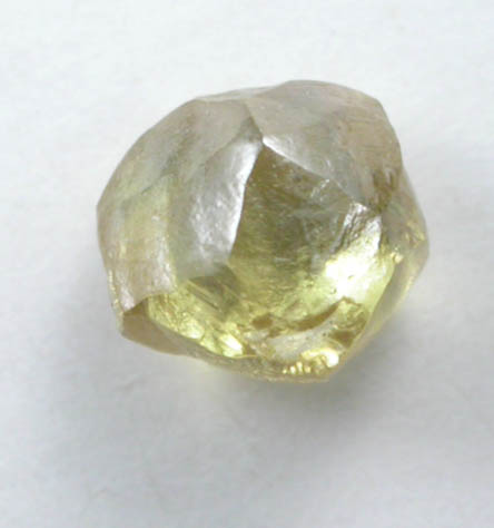 Diamond (0.43 carat fancy-intense yellow complex crystal) from Argyle Mine, Kimberley, Western Australia, Australia