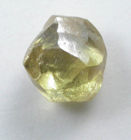 Diamond (0.43 carat fancy-intense yellow complex crystal) from Argyle Mine, Kimberley, Western Australia, Australia