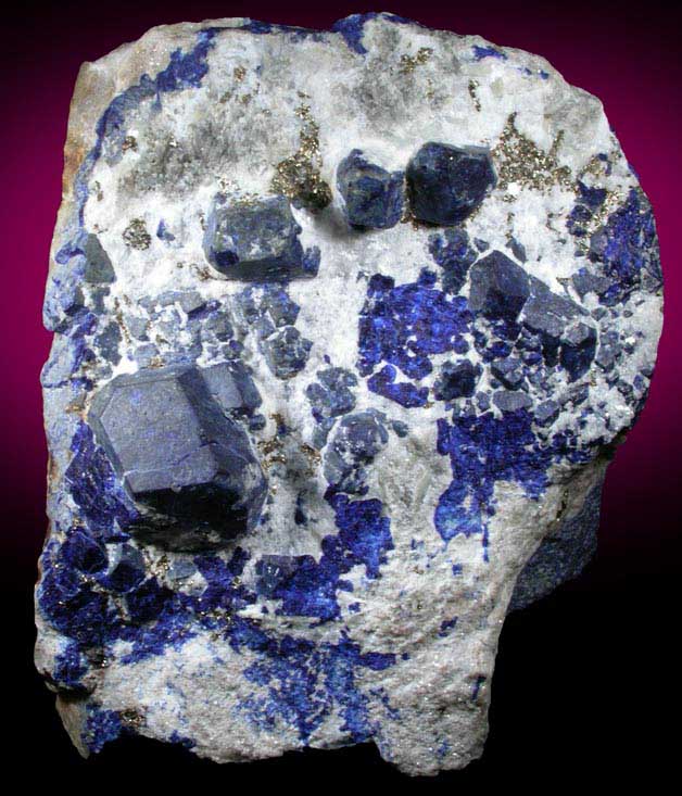 Lazurite var. Lapis Lazuli from Sar-e-Sang, Kokscha Valley, Badakshan, Afghanistan (Type Locality for Lazurite)