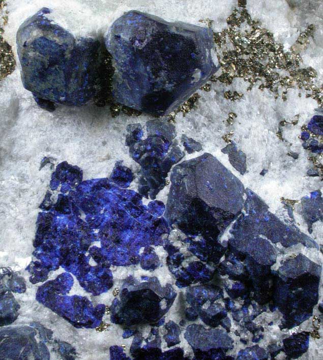 Lazurite var. Lapis Lazuli from Sar-e-Sang, Kokscha Valley, Badakshan, Afghanistan (Type Locality for Lazurite)