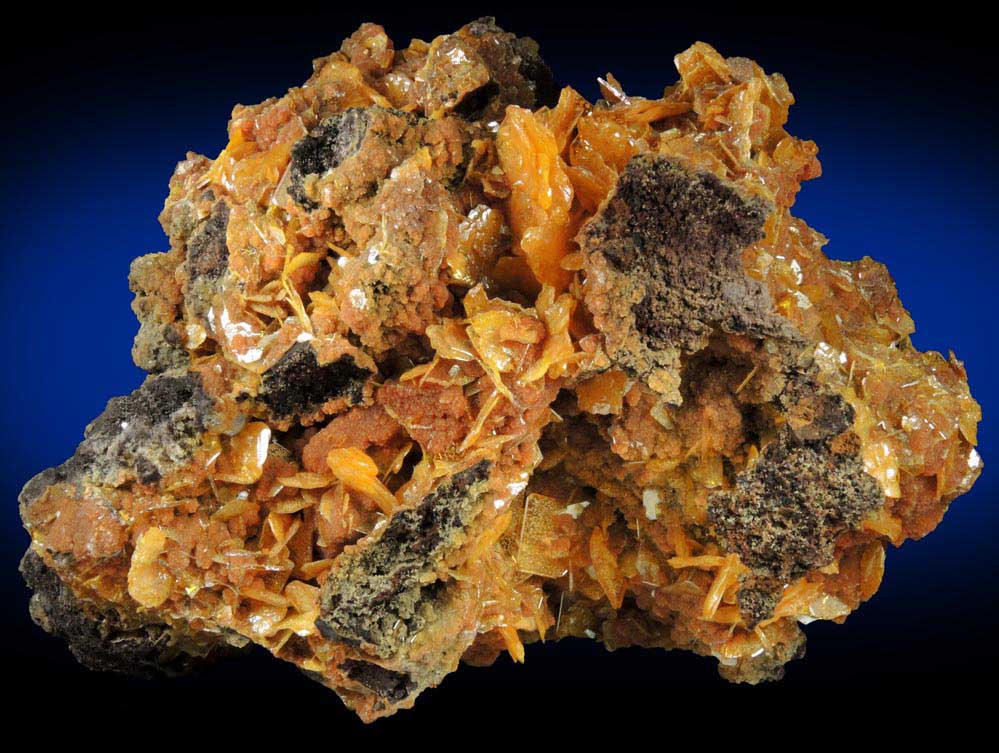 Wulfenite and Mimetite from San Francisco Mine, Cerro Prieto, north of Cucurpe, Sonora, Mexico