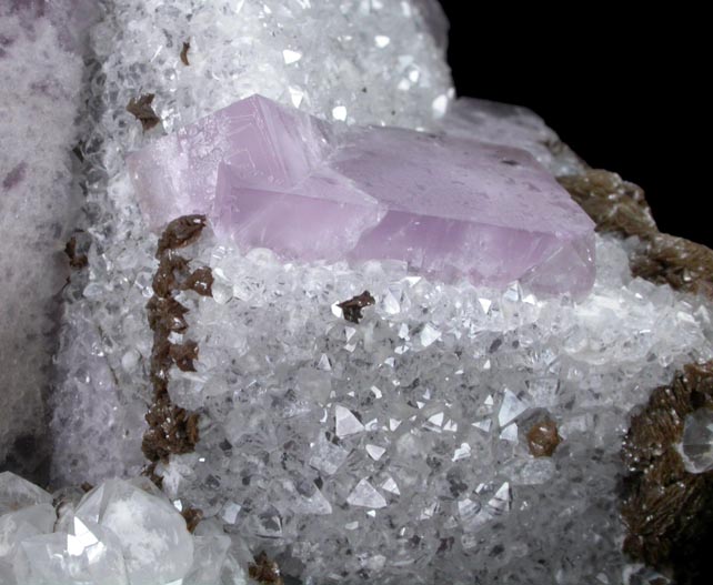 Fluorite with Quartz, Siderite, Galena from Alston Moor District, West Cumberland Iron Mining District, Cumbria, England