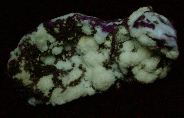 Strontianite on Calcite from National Limestone Quarry, Mount Pleasant Mills, Snyder County, Pennsylvania