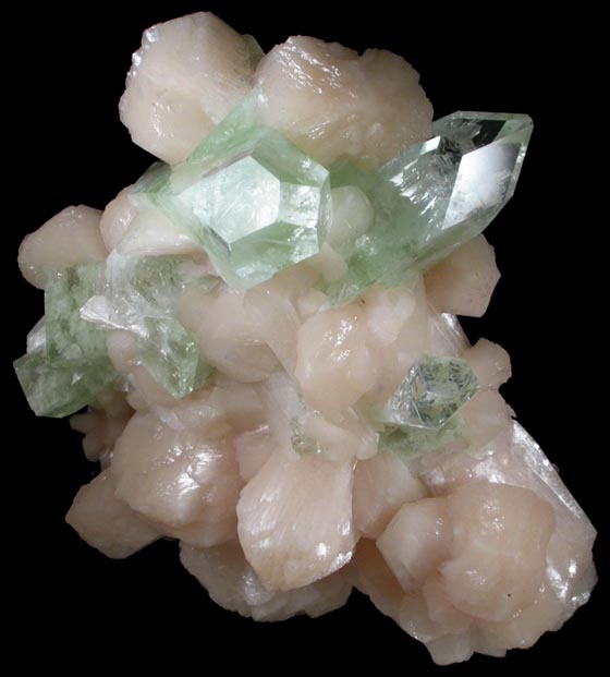 Apophyllite and Stilbite from Jalgaon, Maharashtra, India