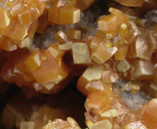 Wulfenite with Quartz from Bleiberg, Carinthia, Austria (Type Locality for Wulfenite)