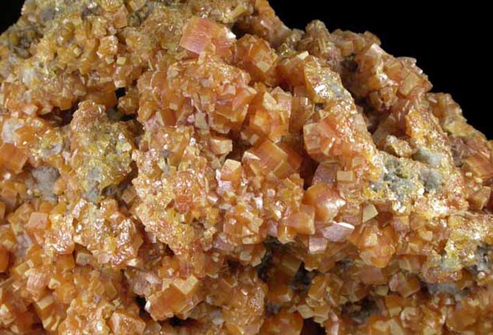 Wulfenite with Quartz from Bleiberg, Carinthia, Austria (Type Locality for Wulfenite)