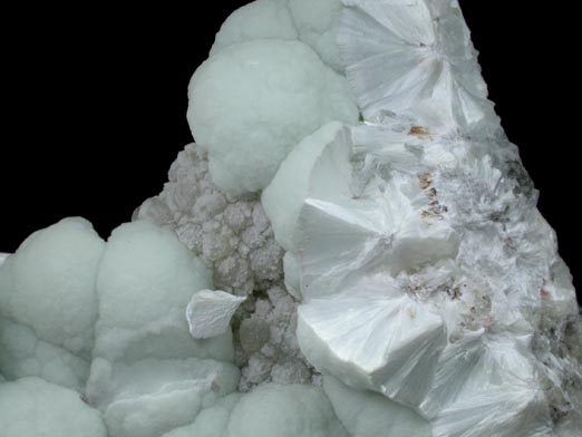Pectolite with Calcite from Upper New Street Quarry, Paterson, Passaic County, New Jersey
