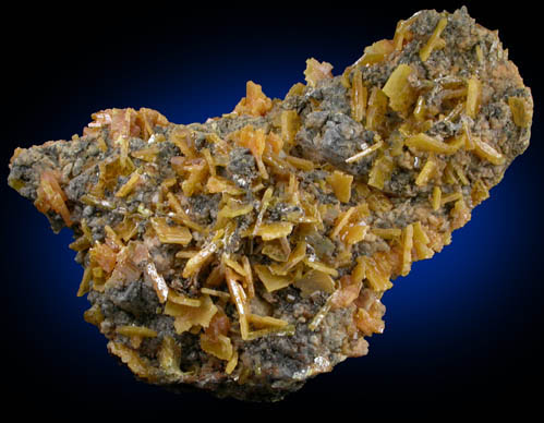 Wulfenite with Mimetite from San Francisco Mine, Cerro Prieto, north of Cucurpe, Sonora, Mexico