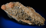 Stilbite over Calcite from Moore's Station Quarry, 44 km northeast of Philadelphia, Mercer County, New Jersey