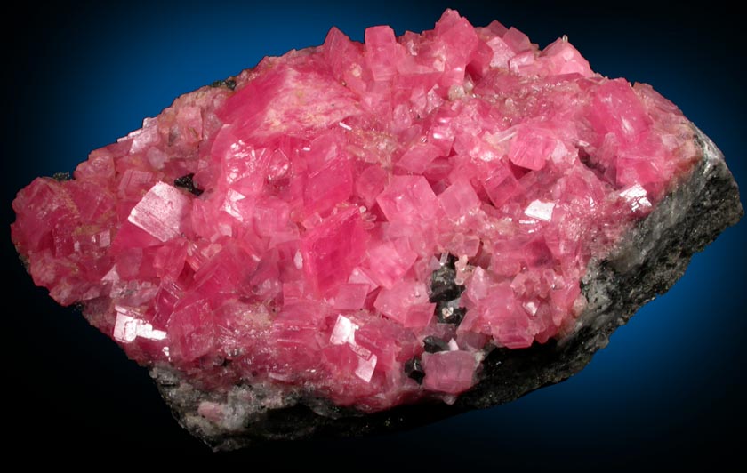 Rhodochrosite with Sphalerite from Sweet Home Mine, Buckskin Gulch, Alma District, Park County, Colorado