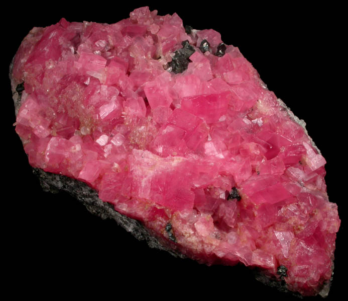 Rhodochrosite with Sphalerite from Sweet Home Mine, Buckskin Gulch, Alma District, Park County, Colorado