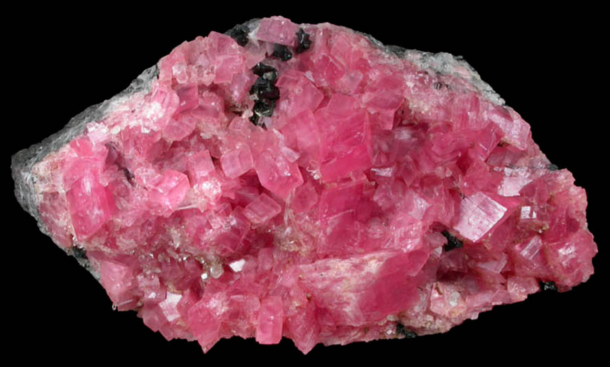 Rhodochrosite with Sphalerite from Sweet Home Mine, Buckskin Gulch, Alma District, Park County, Colorado