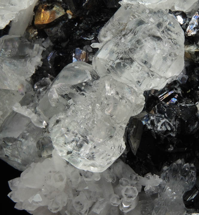 Fluorite on Sphalerite from Naica District, Saucillo, Chihuahua, Mexico