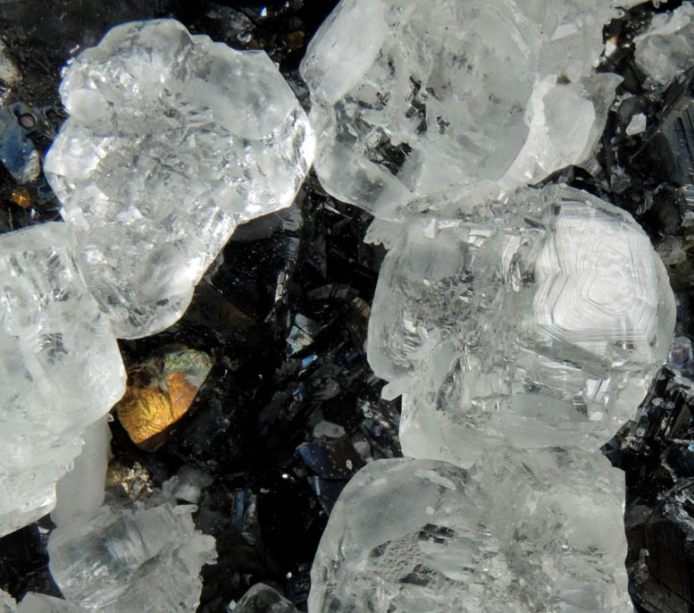 Fluorite on Sphalerite from Naica District, Saucillo, Chihuahua, Mexico