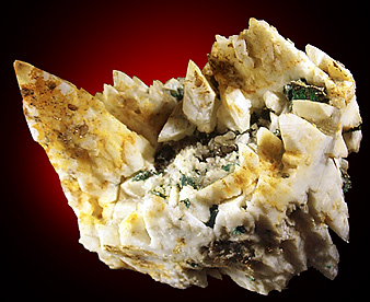 Calcite with Chalcopyrite from San Pedro Mine, Santa Fe County, New Mexico