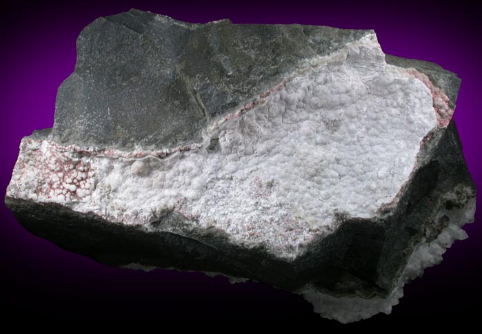 Anorthite var. Huronite with Quartz from Paterson, Passaic County, New Jersey
