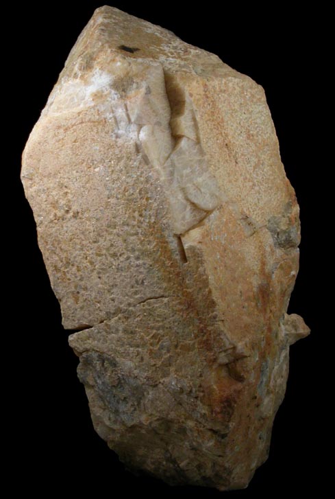 Microcline (Baveno-law twinned) from Irving's Quarry, near 25th Street, Chester Township, Delaware County, Pennsylvania