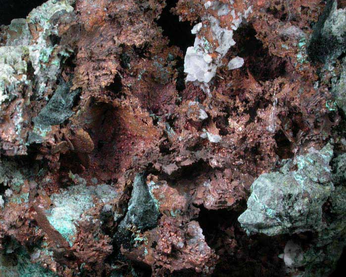 Copper from Greenstone Quarry, Adams County, Pennsylvania