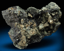 Chalcopyrite, Pyrite, Magnetite, Actinolite var. Byssolite from French Creek Iron Mines, St. Peters, Chester County, Pennsylvania