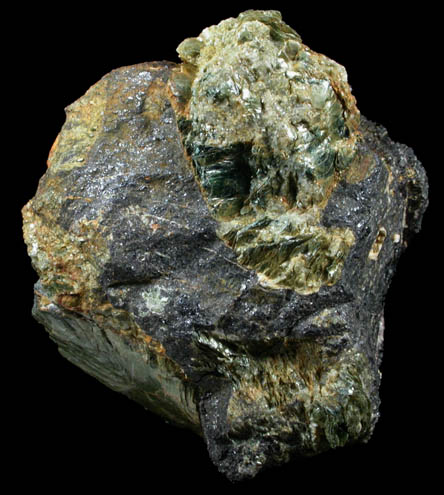Magnetite with Clinochlore from Penn-MD Quarry, near Peach Bottom, Fulton Township, Lancaster County, Pennsylvania