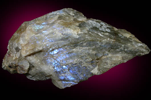 Microcline var. Moonstone from Mineral Hill, Media, Delaware County, Pennsylvania